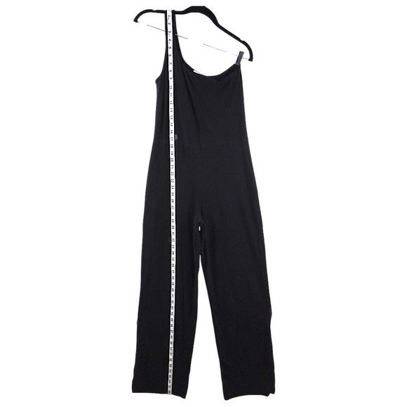 Skin Organic Black One Shoulder Jumpsuit Size Medium - Picture 4 of 6